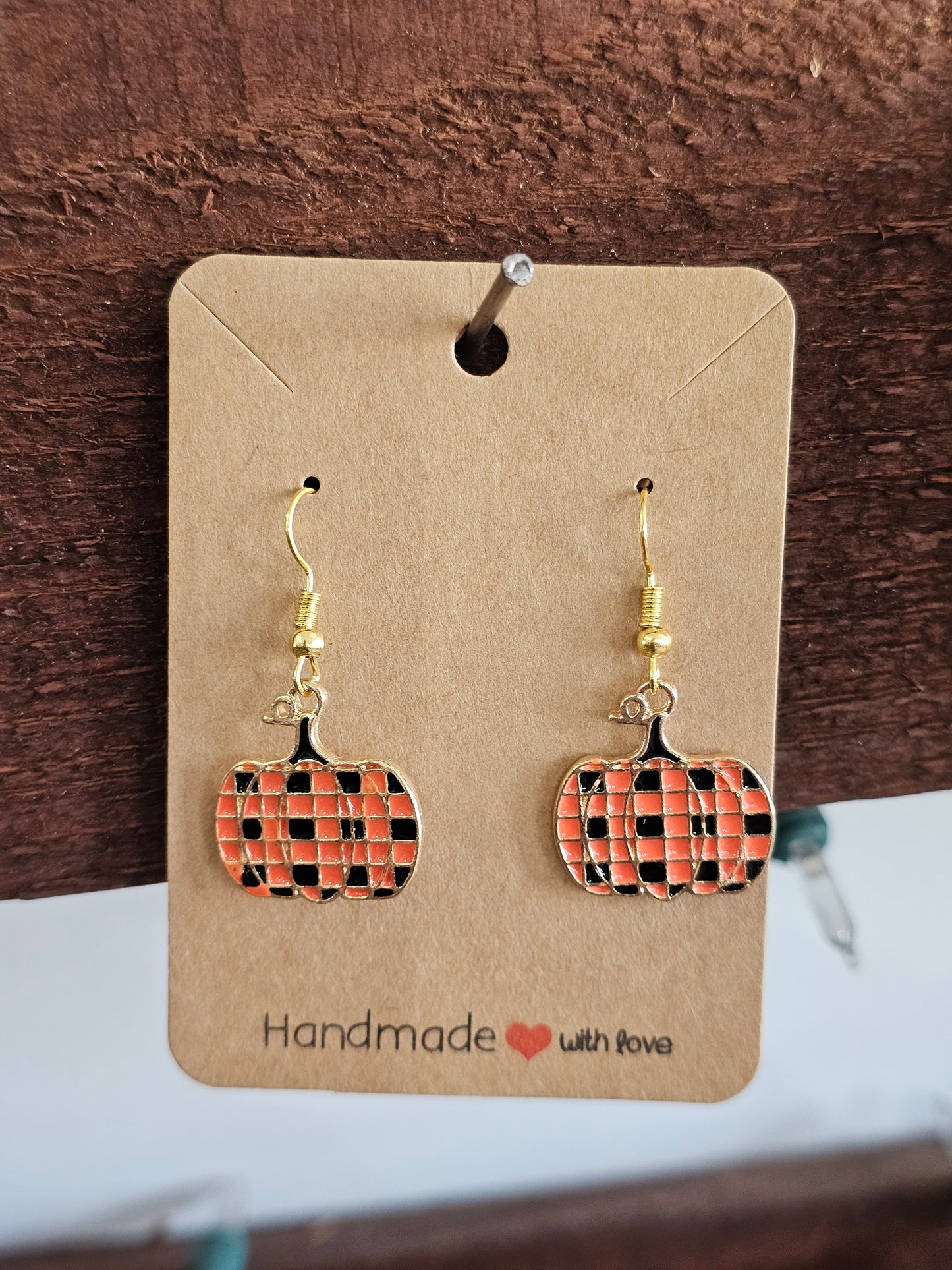 Pumpkin Dangle Earrings