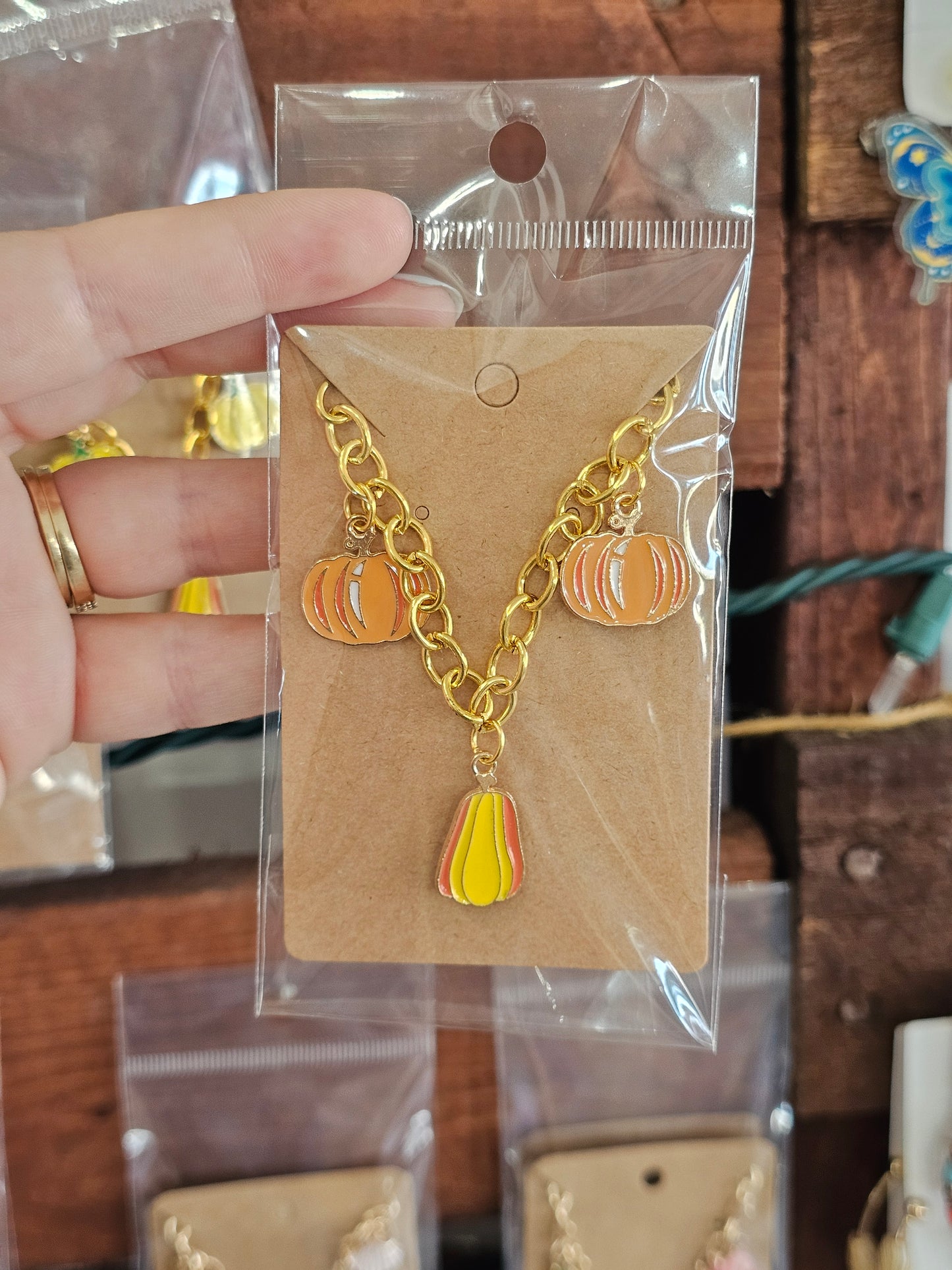 Pumpkin Charm Bracelet