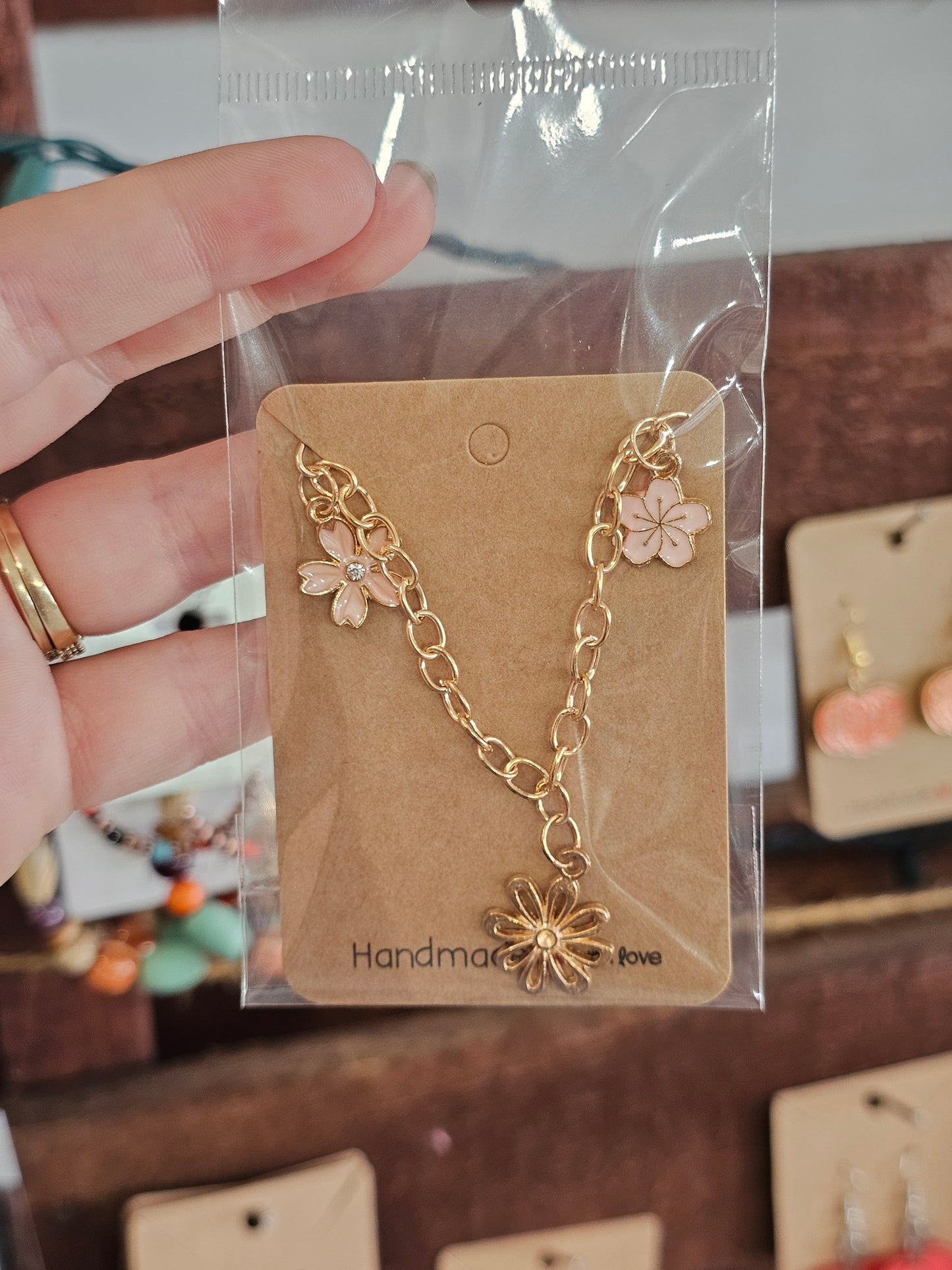 Flower Charm Bracelet