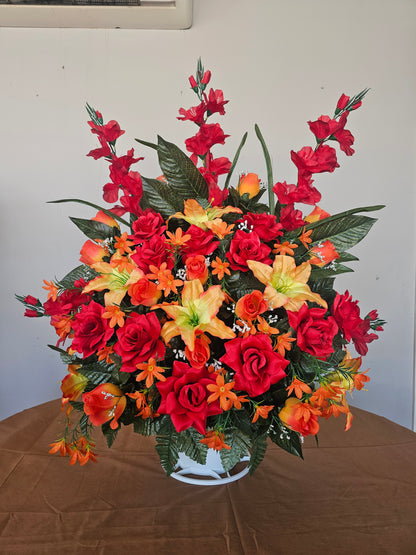 “Heaven’s Garden” in Red & Orange