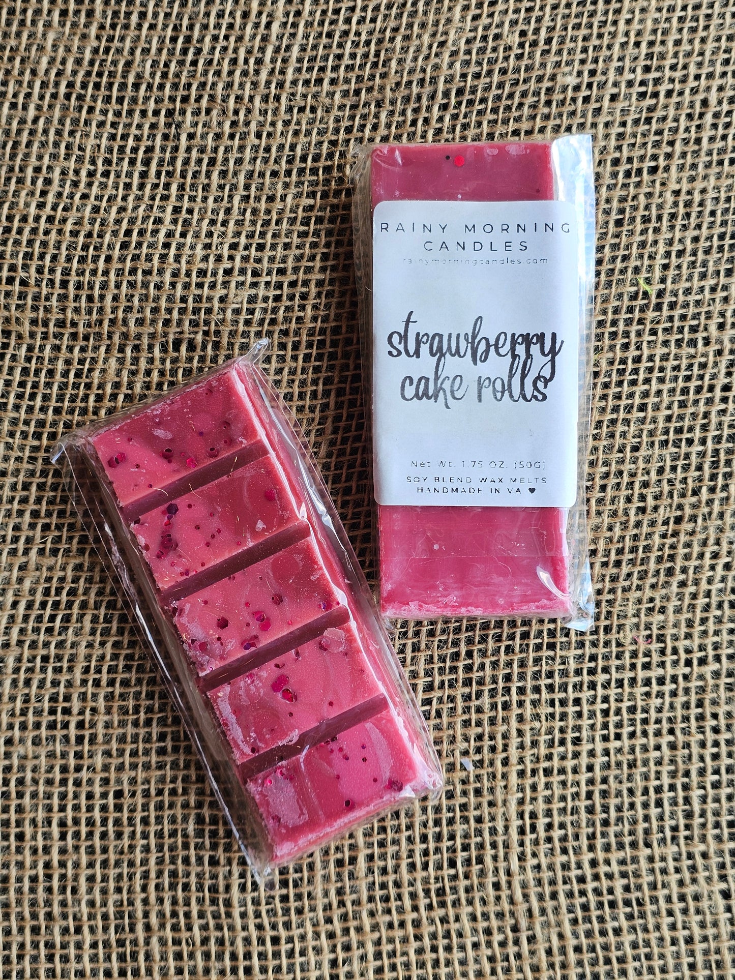 Strawberry Cake Rolls Snap Bar Wax Melts