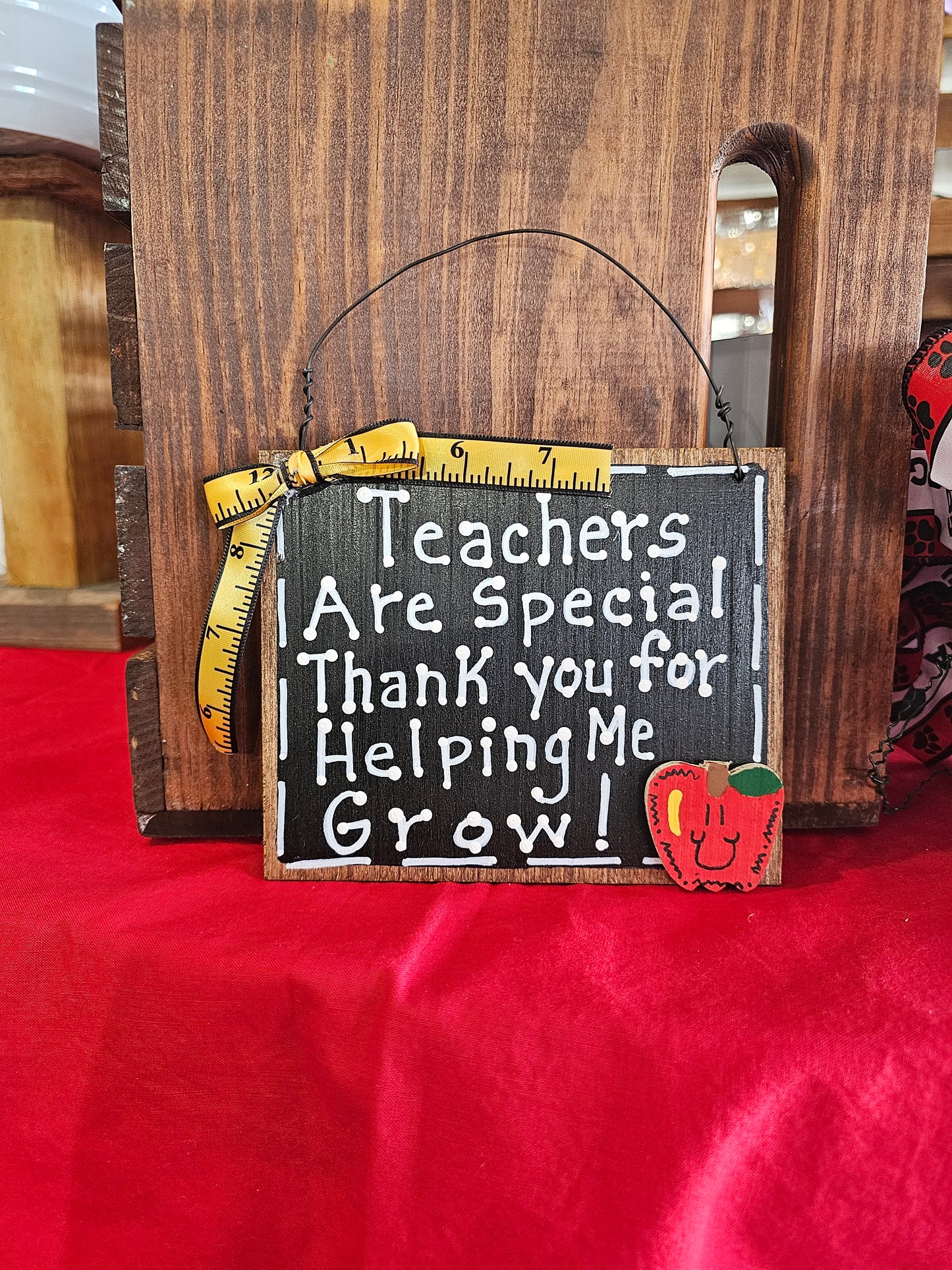 Thank You For Helping Me Grow Sign