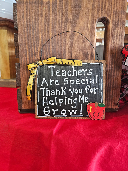 Thank You For Helping Me Grow Sign