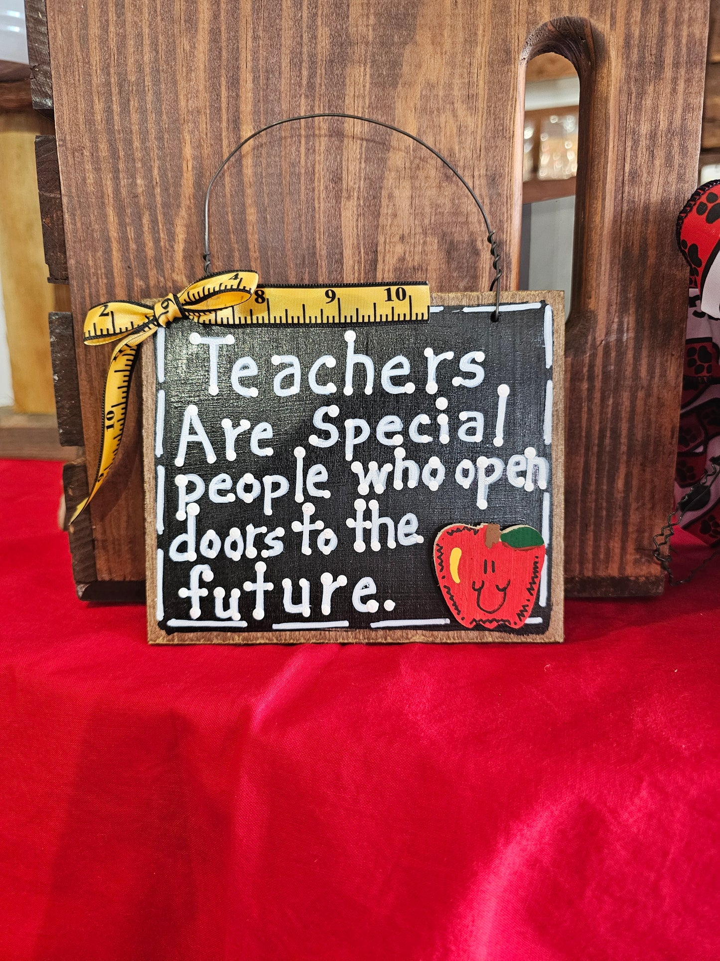 Teachers Are Special People Who Open Doors to the Future Sign