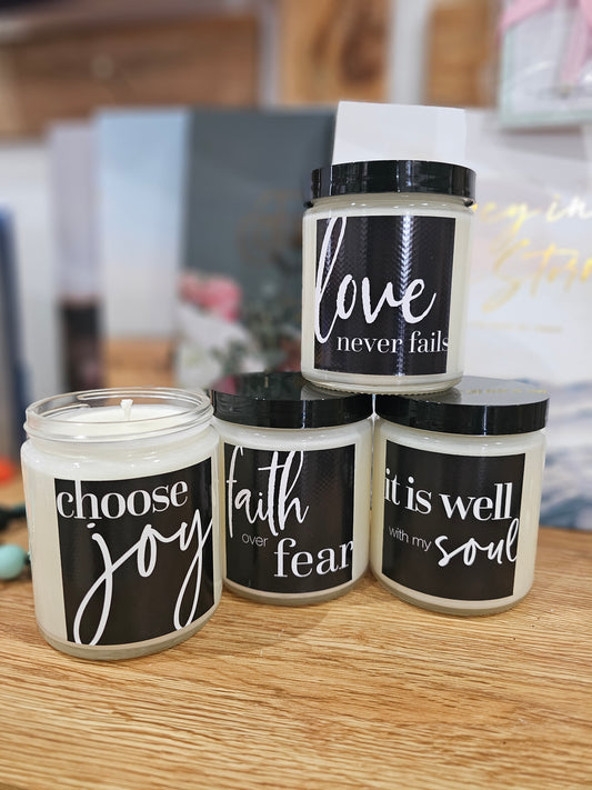 Faith-Inspired Jar Candles