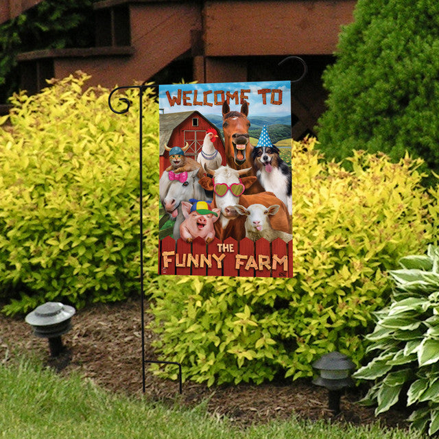 Funny Farm Summer Garden Flag