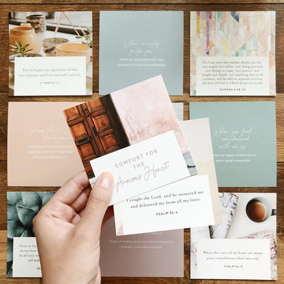 Comfort For the Anxious Heart Verse Cards