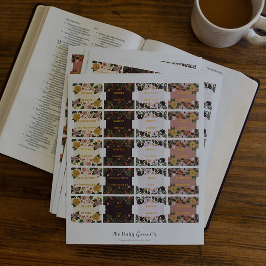Magnolia Floral Bible Tabs