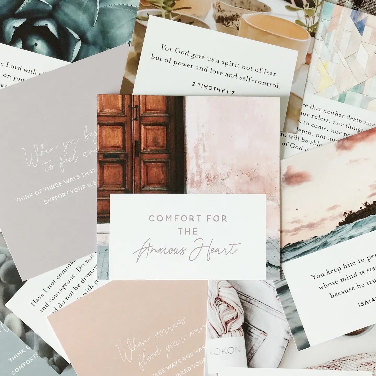 Comfort For the Anxious Heart Verse Cards