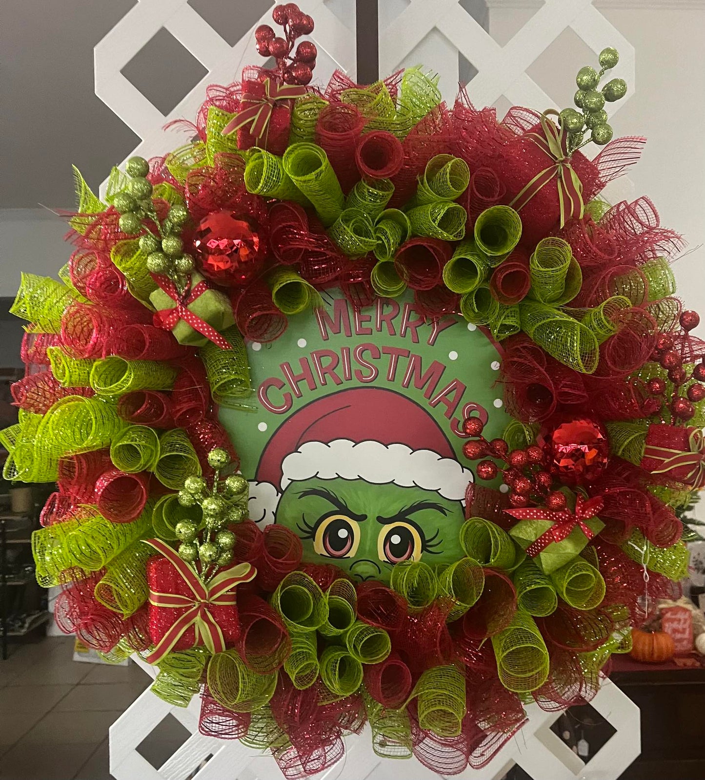 “Merry & Mischievous” Christmas Wreath