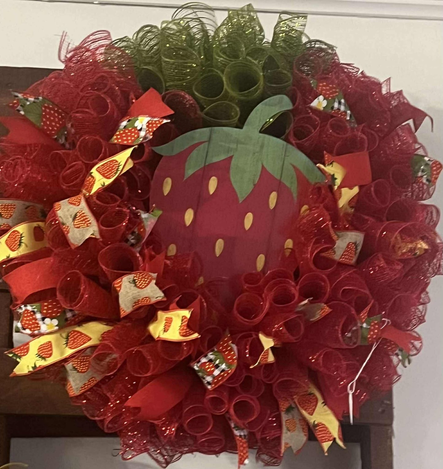 “Berry Sweet” Strawberry Wreath