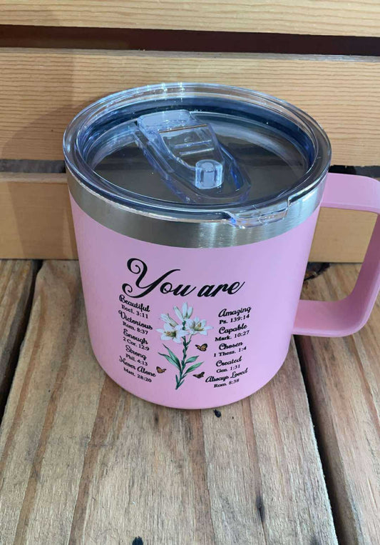 You Are... Scripture Verse Travel Mug