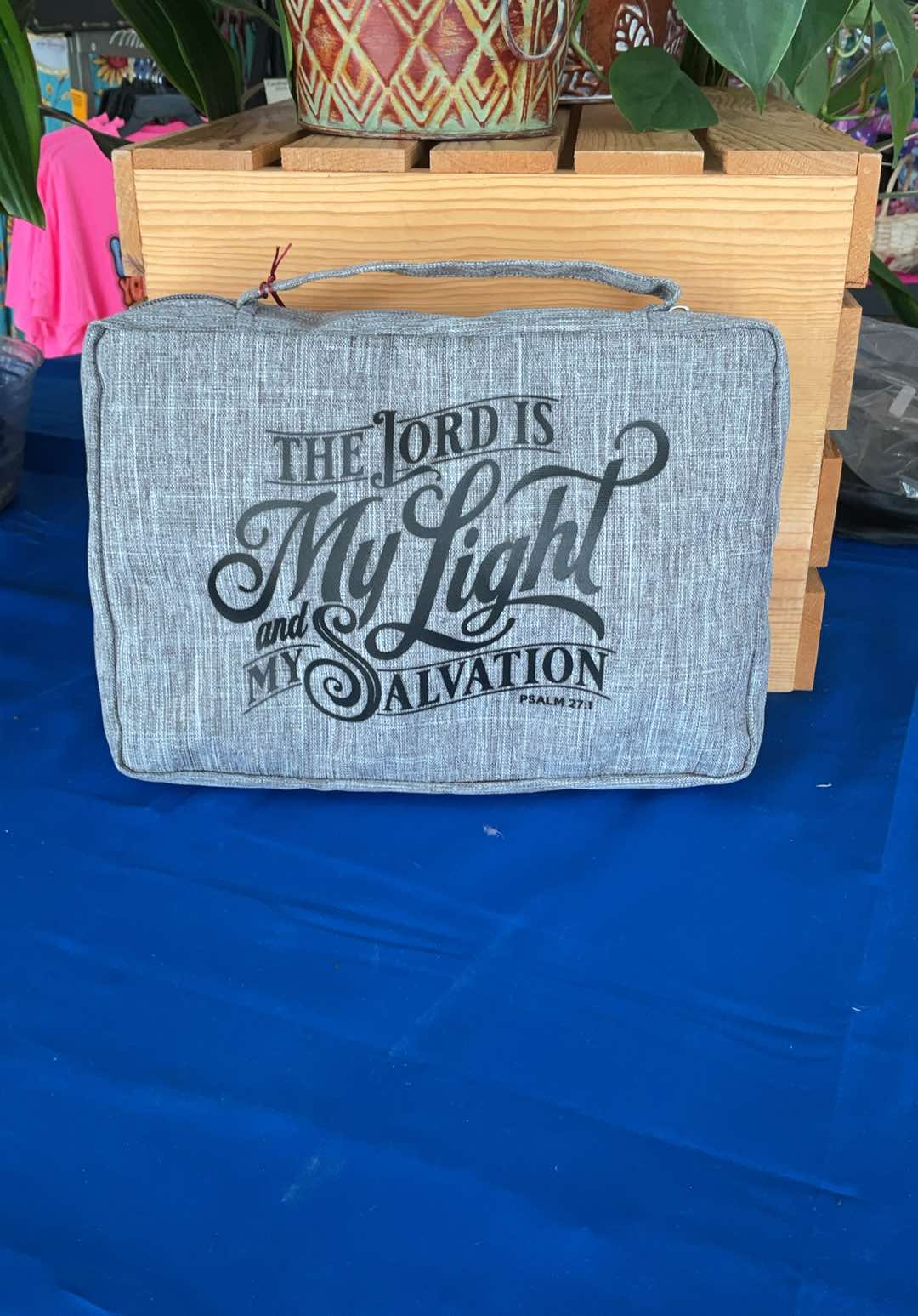 My Light and Salvation Gray Value Bible Cover