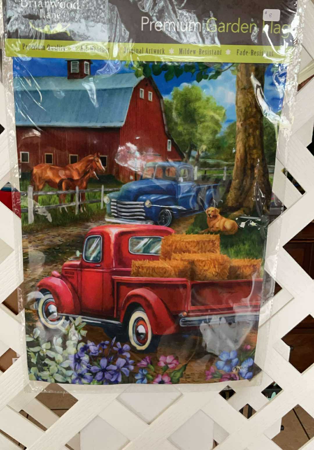 Country Lane Spring Garden Flag