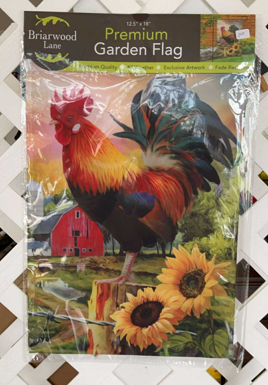 Fancy Rooster Garden Flag
