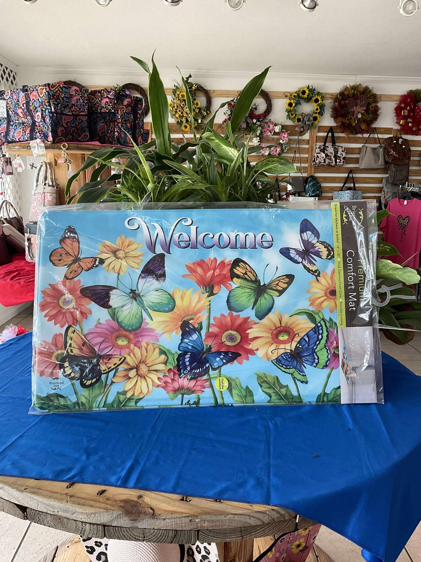 Fluttering Butterflies Comfort Mat