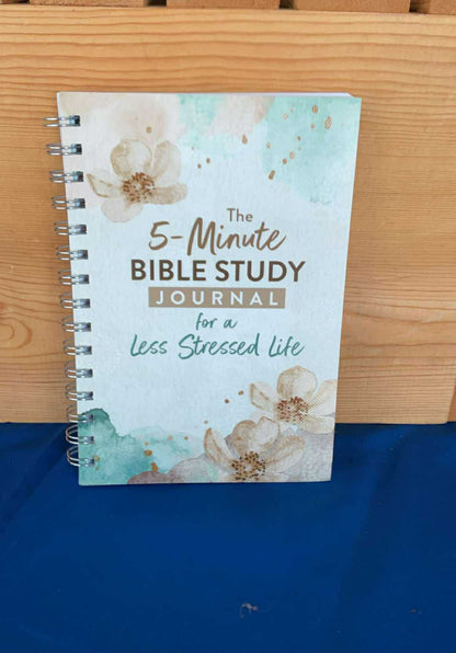 The 5-Minute Bible Study Journal For A Less Stressed Life