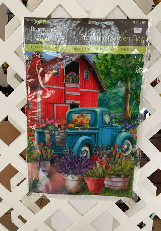 Farm In Spring Garden Flag