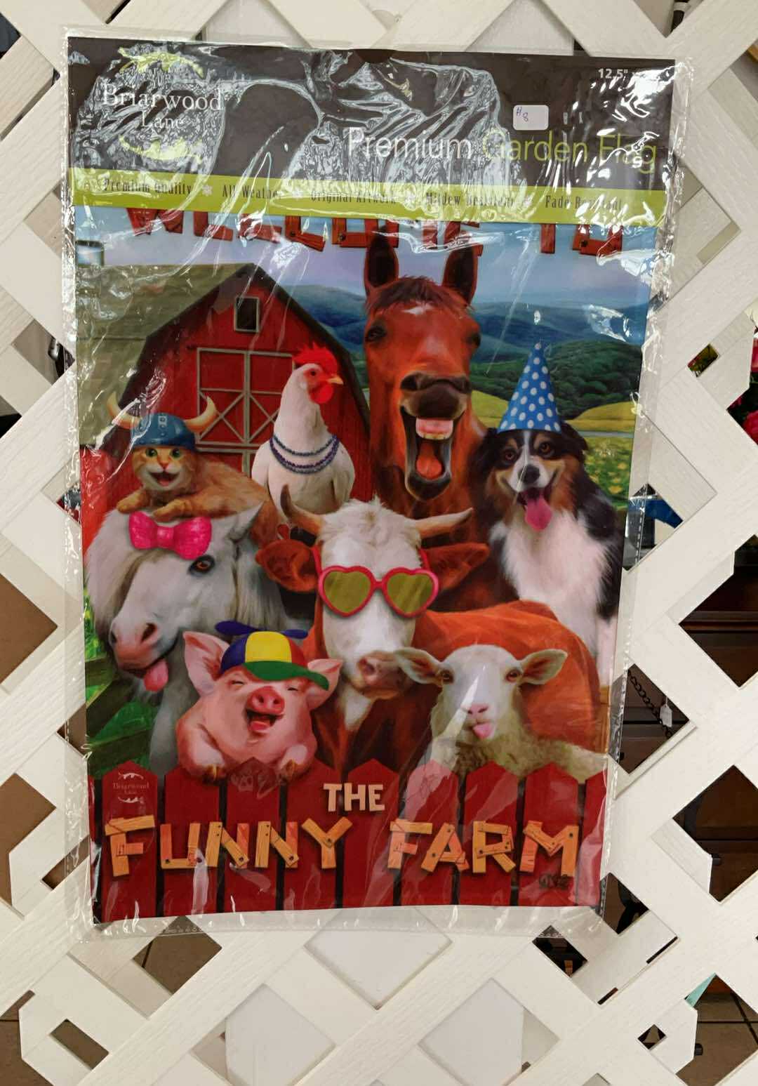 Funny Farm Summer Garden Flag