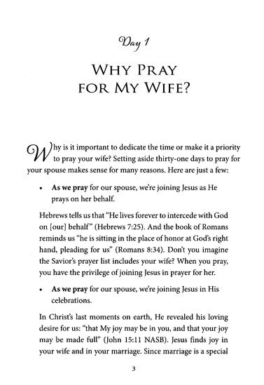 31 Days of Prayer for My Wife