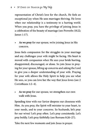 31 Days of Prayer for My Wife