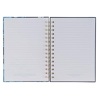 Psalm 46:10 Spiralbound Notebook | Blue Florals