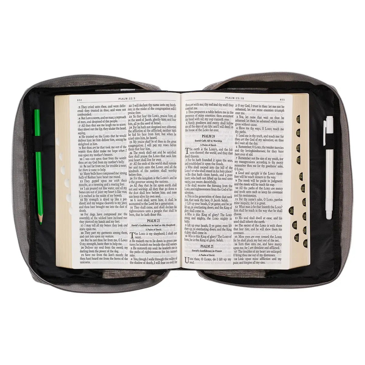 My Light and Salvation Gray Value Bible Cover