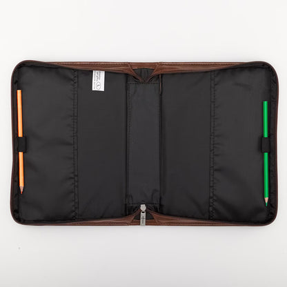 For God So Loved the World Two-tone Tan Faux Leather Classic Bible Cover - John 3:16