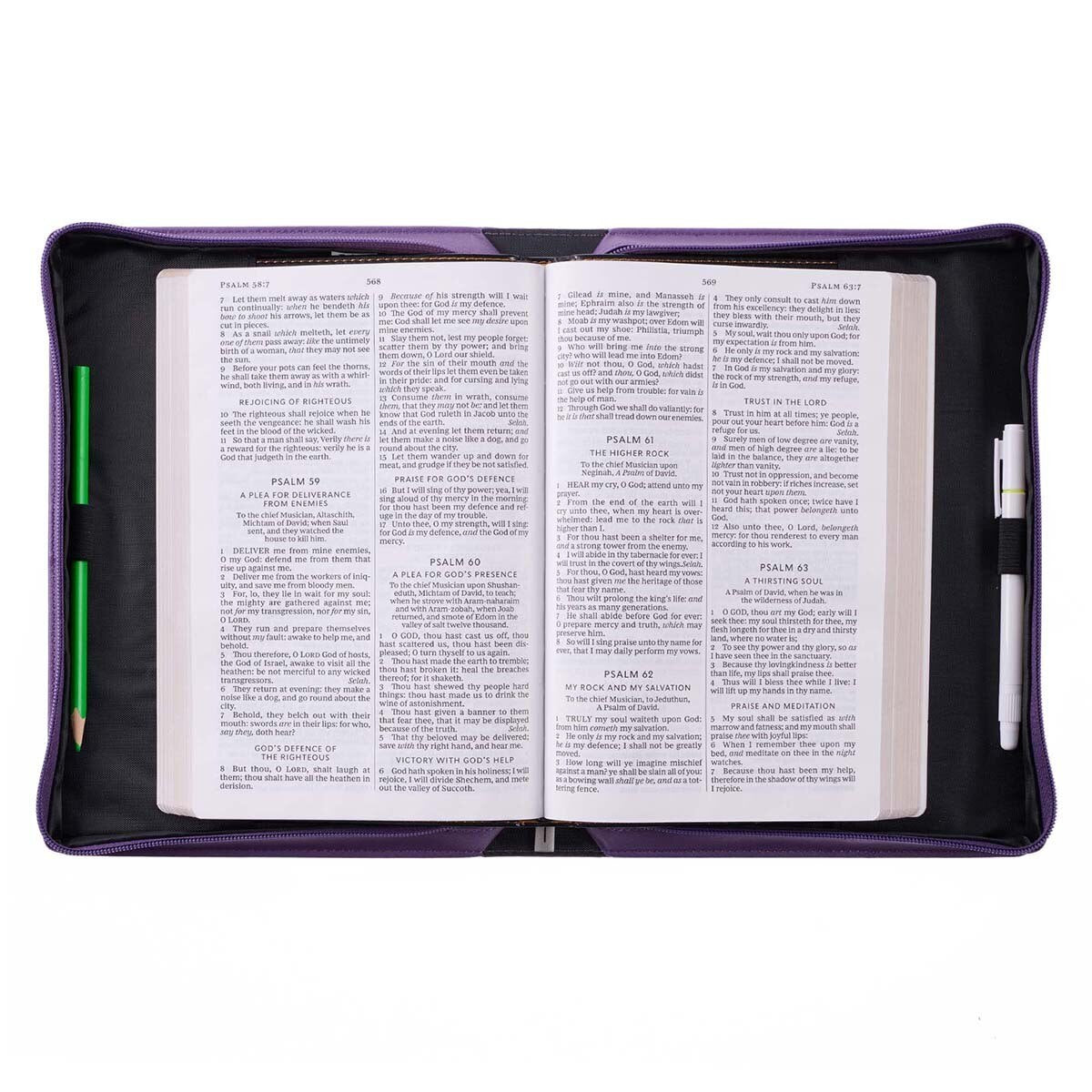 Purple Floral Blessed Is The One Faux Leather Fashion Bible Cover - Jeremiah 17:7