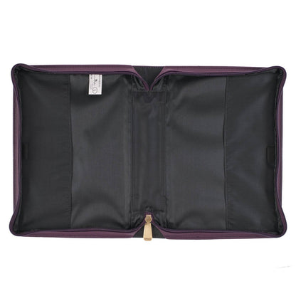 His Mercies Are New Dark Amethyst Purple Fashion Bible Cover - Lamentations 3:22-23