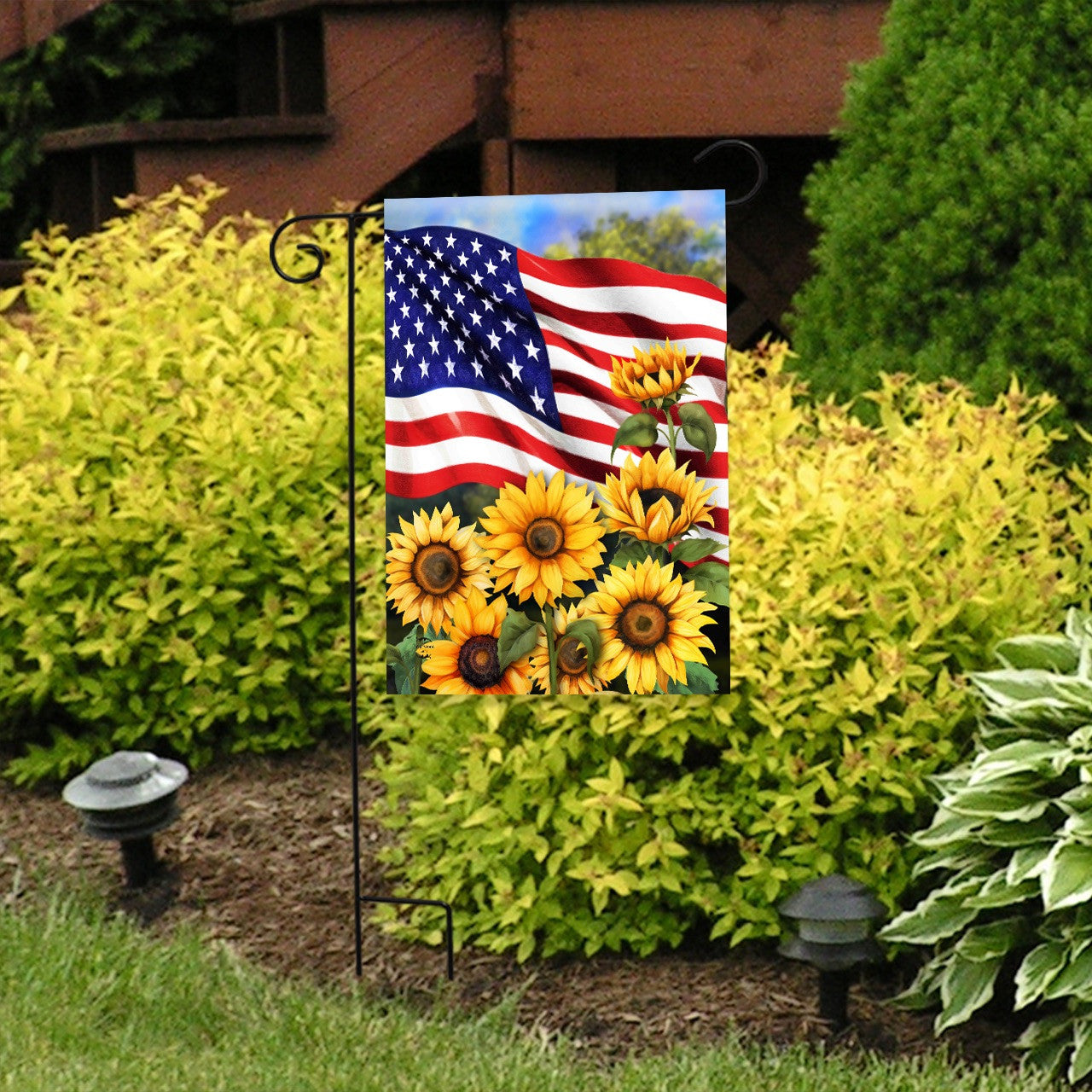 American Sunflowers Garden Flag