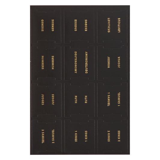 Basic Bible Tabs in Black & Gold