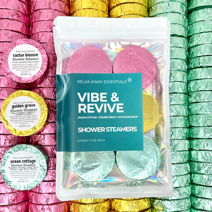 Vibe and Revive Shower Steamers 6 Pack
