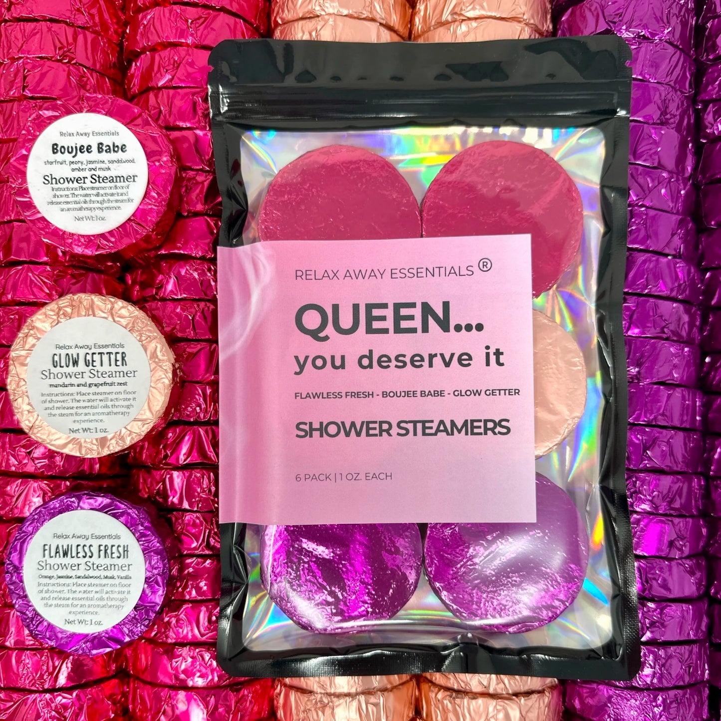 Queen... You Deserve it Shower Steamers 6 Pack