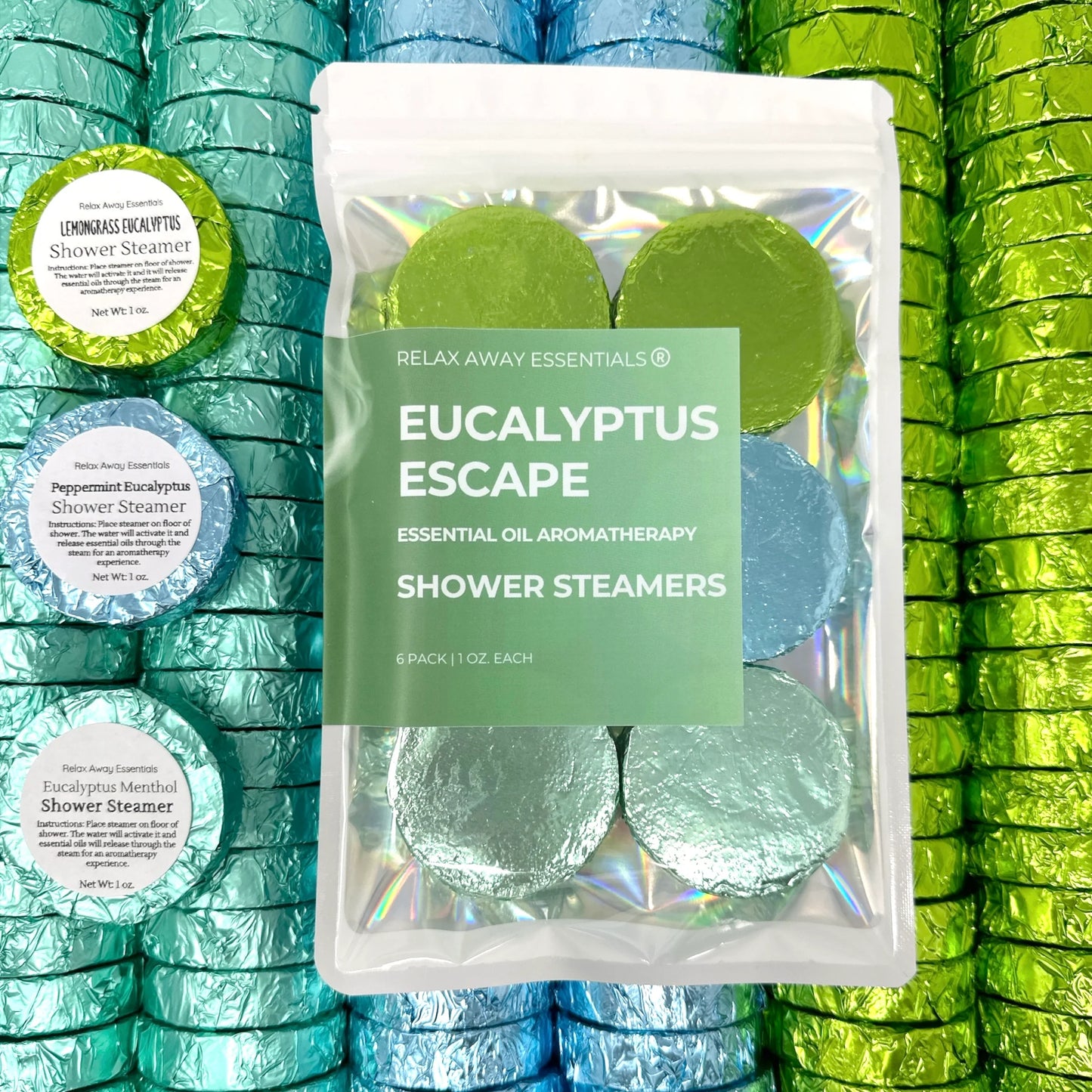 Eucalyptus Escape Shower Steamers 6 Pack