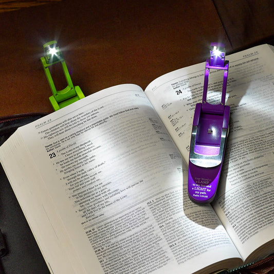 Book Light Purple Your Word Is A Lamp Ps. 119:105