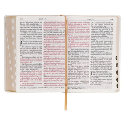 KJV Bible Super Giant Print Faux Leather, White