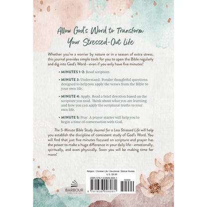 The 5-Minute Bible Study Journal For A Less Stressed Life