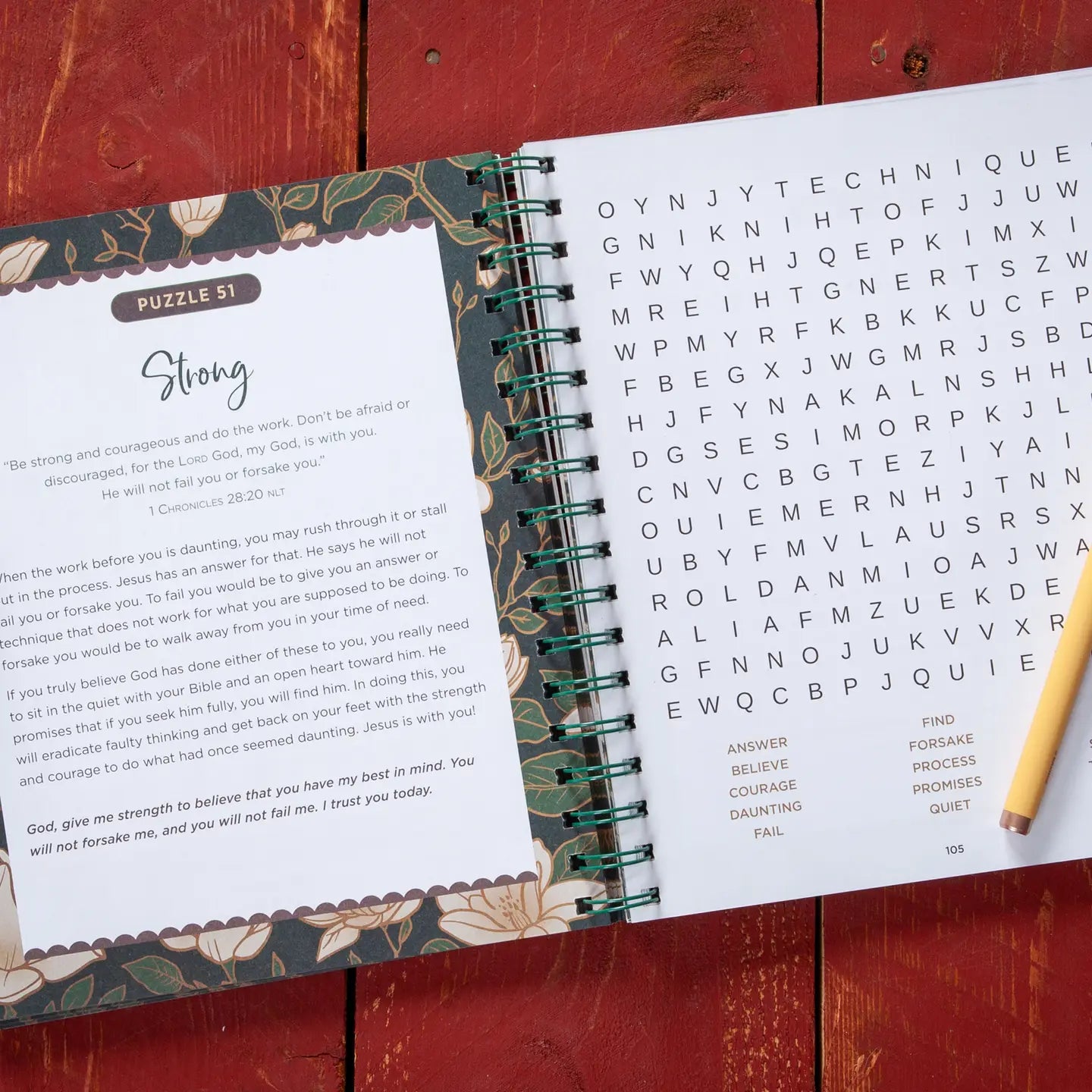 100 Days of Strength For Women (Word Search Devotional)